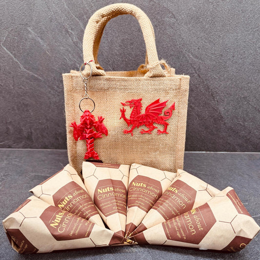 Cinnamon Glazed Nut Cone Gift Bag