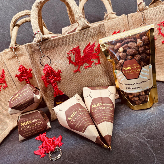 Cinnamon Glazed Nut Cone Gift Bag