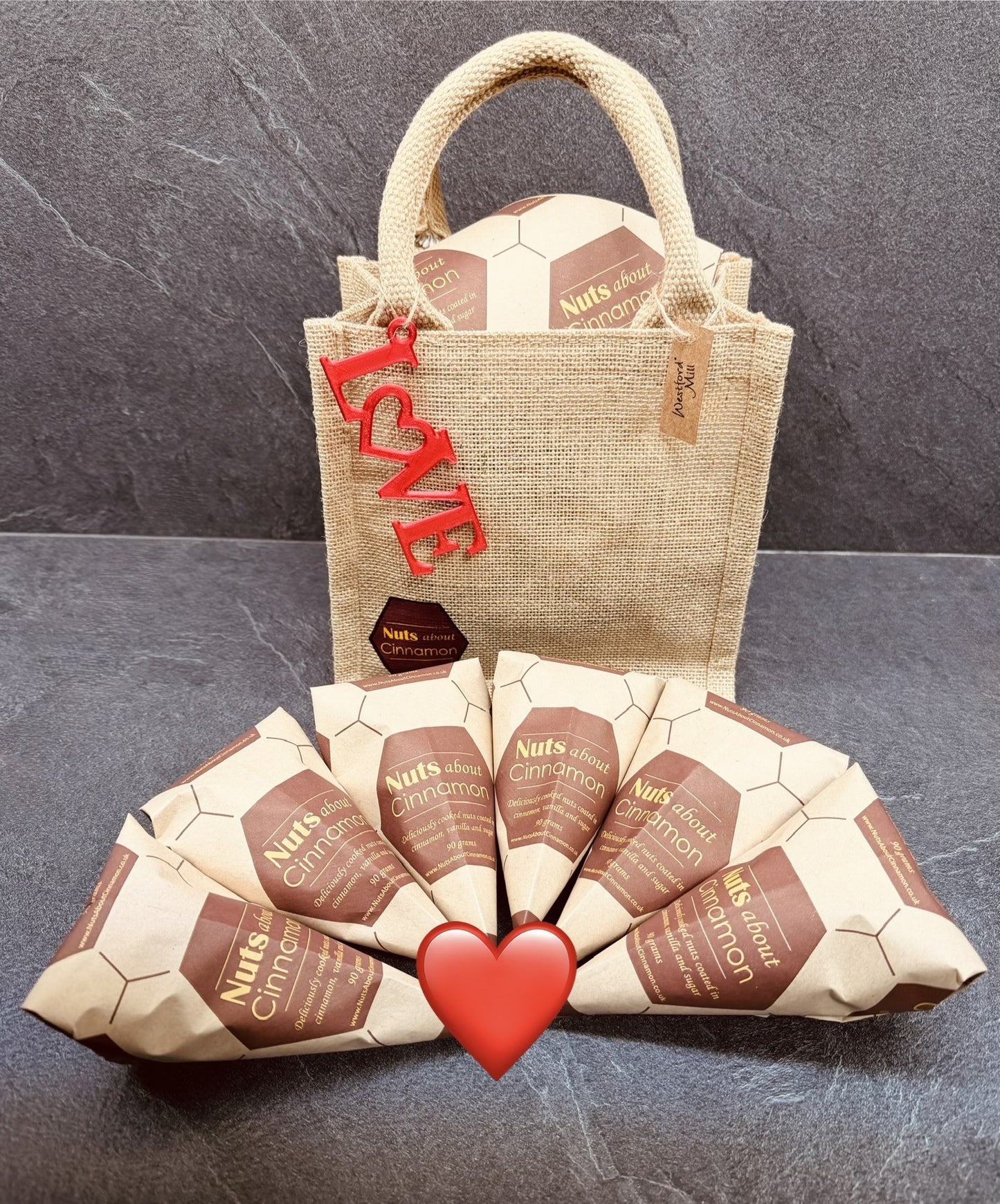 💗Valentines💗 Cinnamon Glazed Nut Cone Gift Bag